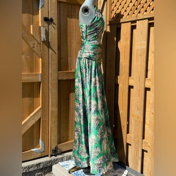 🆕 BRONX & BANCO 🧿 NWOT Jafari Havana Cut Out Gown, Vibrant Green - Sz XS/US 2 - Picture 7 of 16